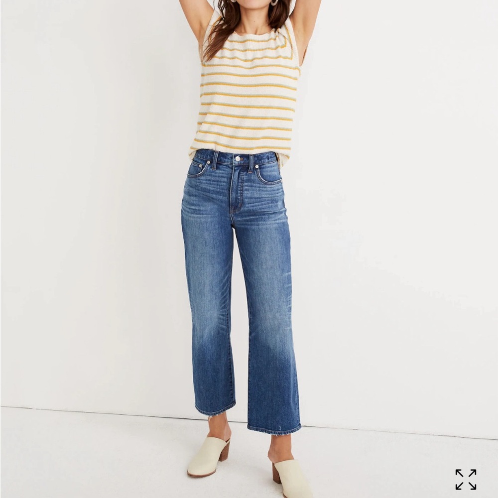 Madewell Slim Wide-Leg Jeans in Garrett Wash